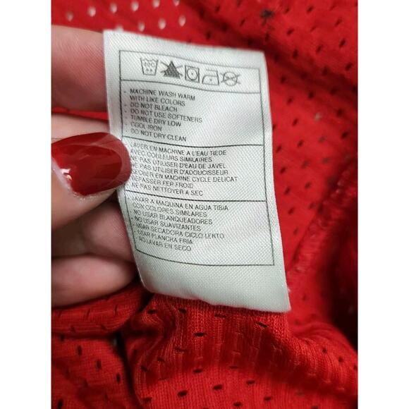 90's Vintage Nike Team NBA Chicago Bulls Jordan 23 Basketball Jersey Medium Red - Picture 12 of 12